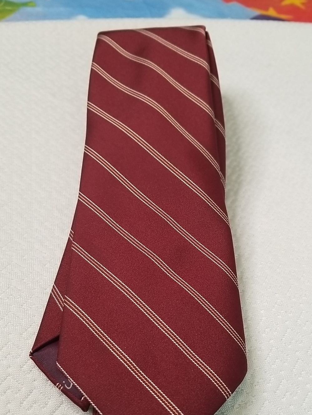 Oleg Cassini Mens Necktie Burgundy